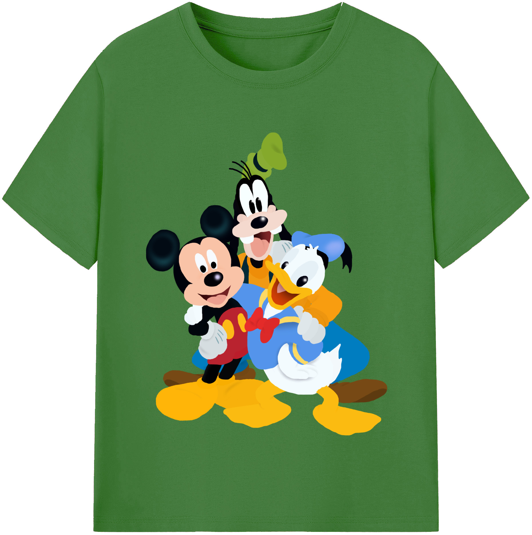 （画像用） ミッキーマウス Mickey Mouse レディースカジュアルプリントTシャツ（綿100％）